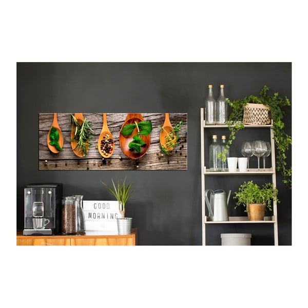 Obraz Styler Glasspik Kitchen Wooden Spoons, 30 × 80 cm-image-2