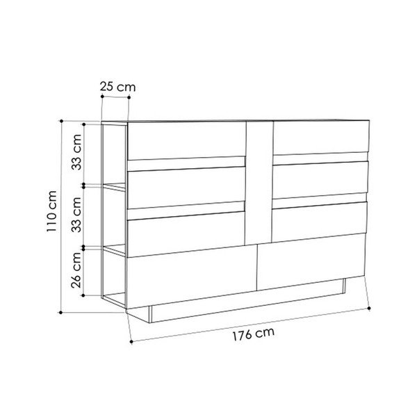 Biele čelo postele s úložným priestorom s antracitovým detailom Homitis Eddo-image-2