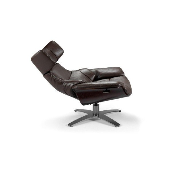 Sklápacie kožené kreslo s relaxačným mechanizmom Ángel Cerdá Terapeut-image-2