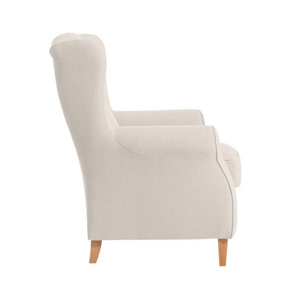 Krémové kreslo ušiak Max Winzer Lorris Cream-image-3