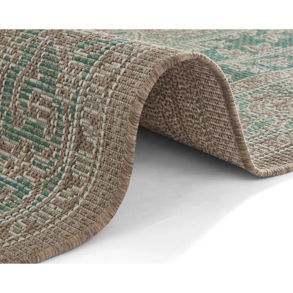 Zeleno-béžový vonkajší koberec NORTHRUGS Anjara, 160 x 230 cm-image-3