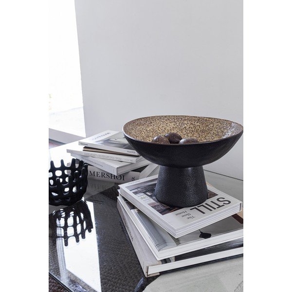 Čierna/béžová kameninová misa ø 31,5 cm By Hand  – Mette Ditmer Denmark-image-2