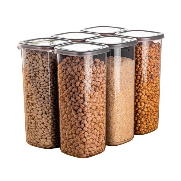 Plastové dózy v súprave 6 ks na potraviny Fresco – Hermia