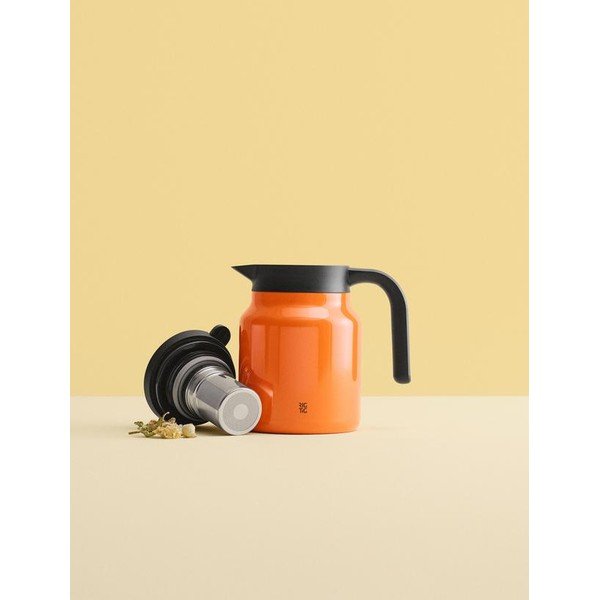 Oranžová termokanvica z nehrdzavejúcej ocele 900 ml Therm-It – RIG-TIG-image-1