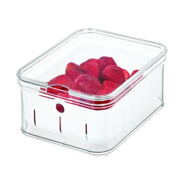 Priehľadný úložný box s vekom iDesign, 21 x 16 cm-image-2