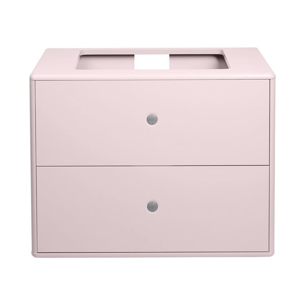 Ružová závesná skrinka s umývadlom bez batérie 80x62 cm Color Bath – Tom Tailor-image-4