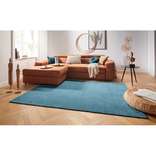Tmavomodrý koberec Mint Rugs Supersoft, 80 x 150 cm-image-1
