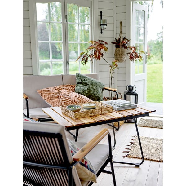 Čierno-béžová záhradná pohovka Hampton - Bloomingville-image-1