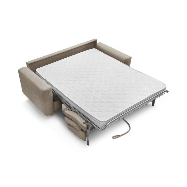 Taupe pohovka na každodenné spanie/rozkladacia 220 cm Cocoone – Bobochic Paris-image-3