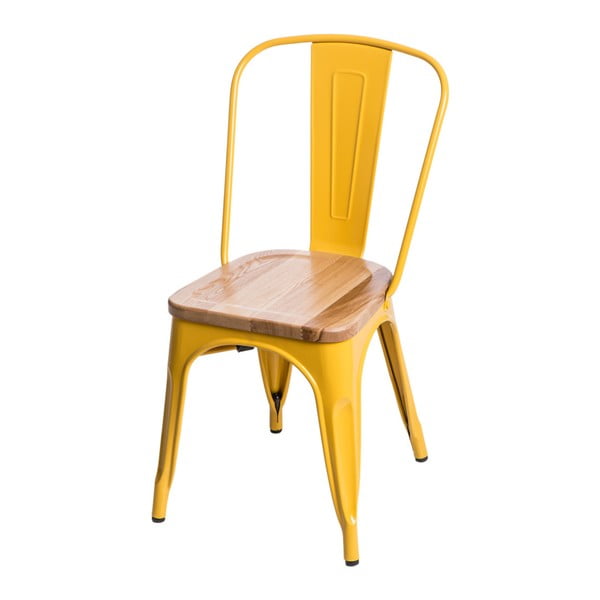 Žltá stolička D2 Paris Ash Wood