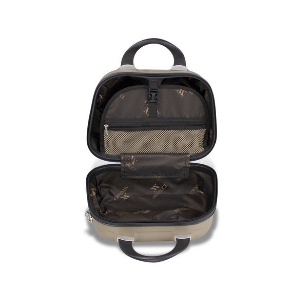 Dámský príručný cestovný kufrík v zlatej farbe My Valice SMART BAG RESSNO Make Up & Hand Suitcase-image-3