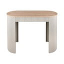 Béžový kovový konzolový stolík 40x100 cm Estriado  – Leitmotiv