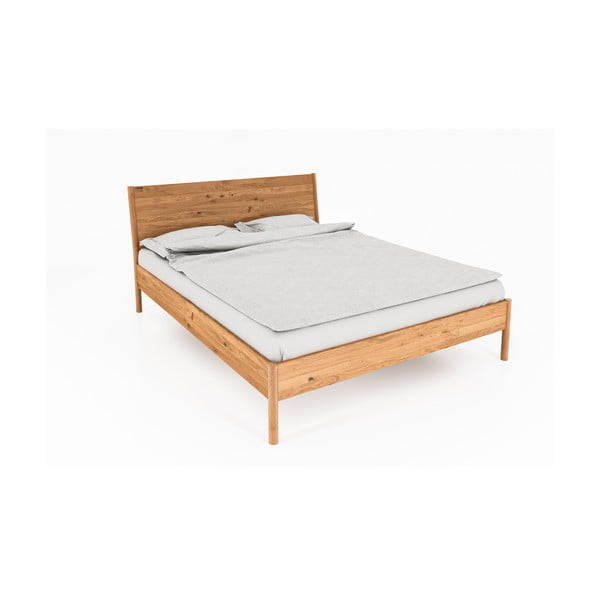 Dvojlôžková posteľ z dubového dreva 160x200 cm Pola - The Beds