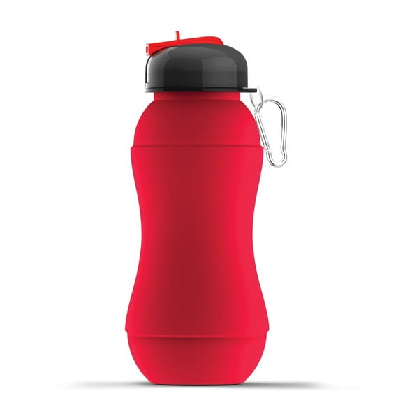 Športová fľaša Sili-Squeeze, červená, 700 ml