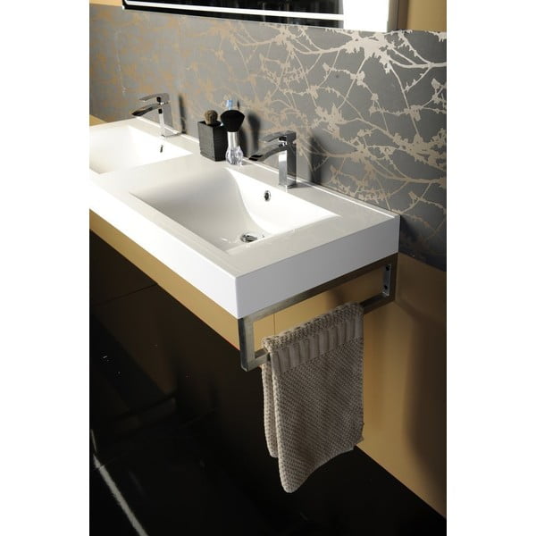 Oceľová podpera pracovnej dosky v striebornej farbe 49x4 cm – Sapho-image-2