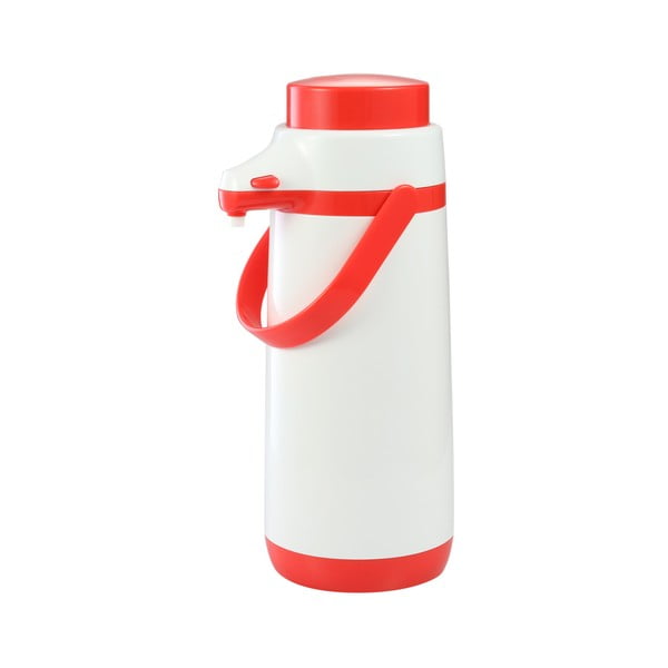 Červená termoska s pumpičkou 1.7 l Family Colori – Tescoma