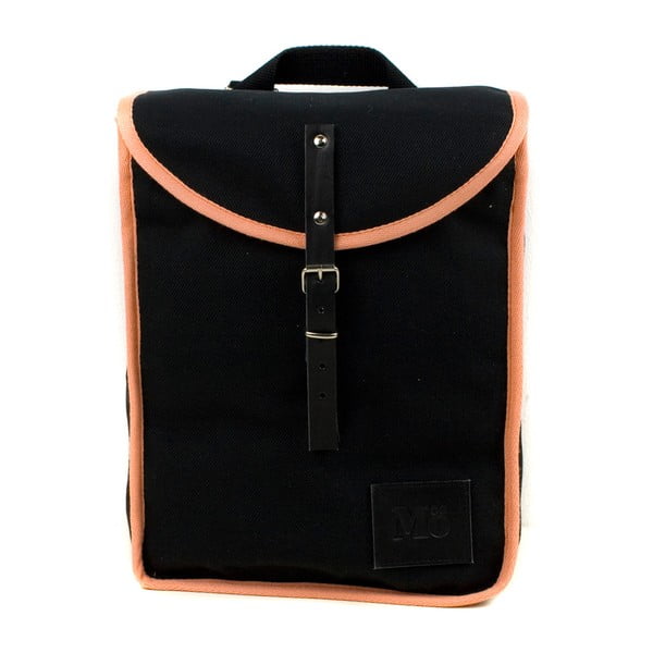 Čierny batoh so svetlooranžovým detailom Mödernaked OrangeHeap