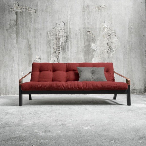 Rozkladacia pohovka Karup Poetry Black/Passion Red/Granite Grey-image-2