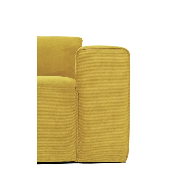 Žltý menčestrový modul pohovky (pravý roh) Sting - Scandic-image-4