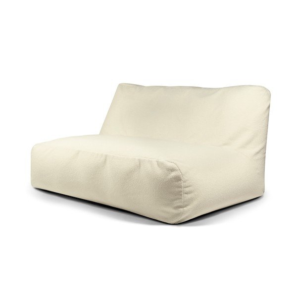 Krémový sedací vak z textílie buklé Sofa Tube 160 – SLOWDOWN