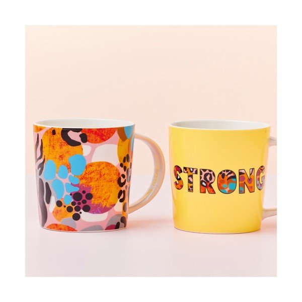 Porcelánové hrnčeky v súprave 2 ks 380 ml Be Fierce – Maxwell & Williams-image-2