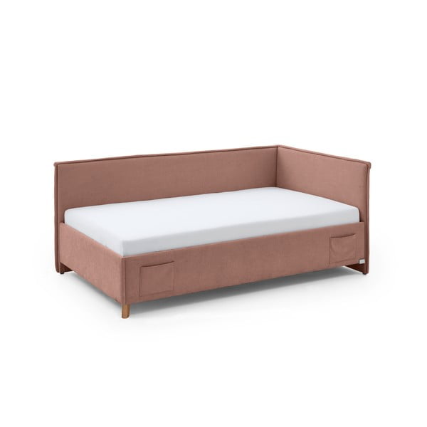 Ružová detská posteľ s úložným priestorom 90x200 cm Fun – Meise Möbel