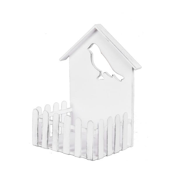 Biely dekoratívny domček pre vtáčiky Ego Dekor