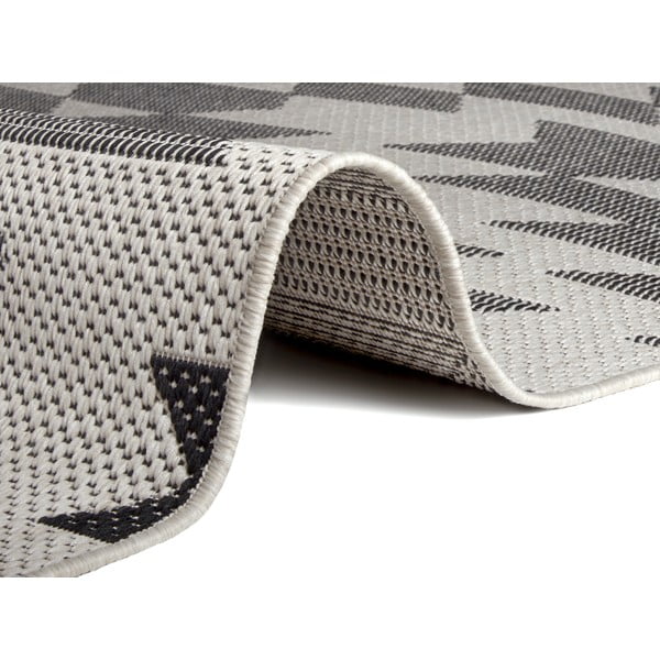 Čierno-biely vonkajší koberec Ragami Geo, 160 x 230 cm-image-1