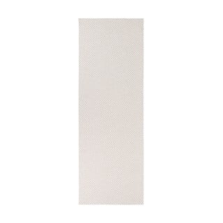 Krémovobiely behúň vhodný do exteriéru Narma Diby, 70 × 250 cm