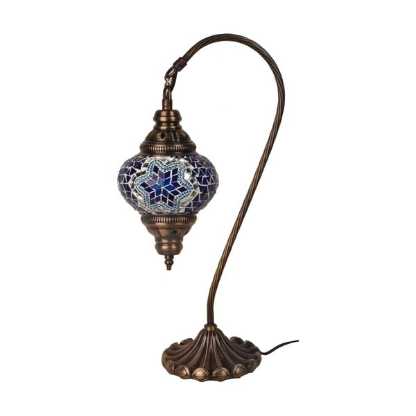 Sklenená ručne vyrobená lampa Fishing Lucia, ⌀ 13 cm
