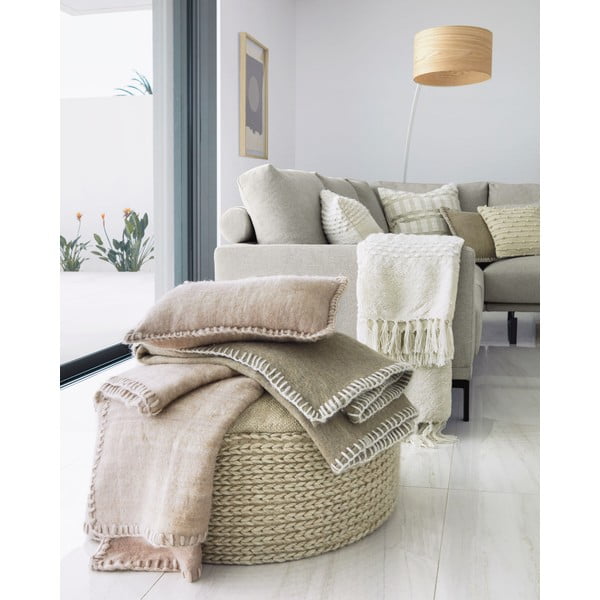 Obliečka na vankúš s prímesou vlny 30x50 cm Augustina – Kave Home-image-4