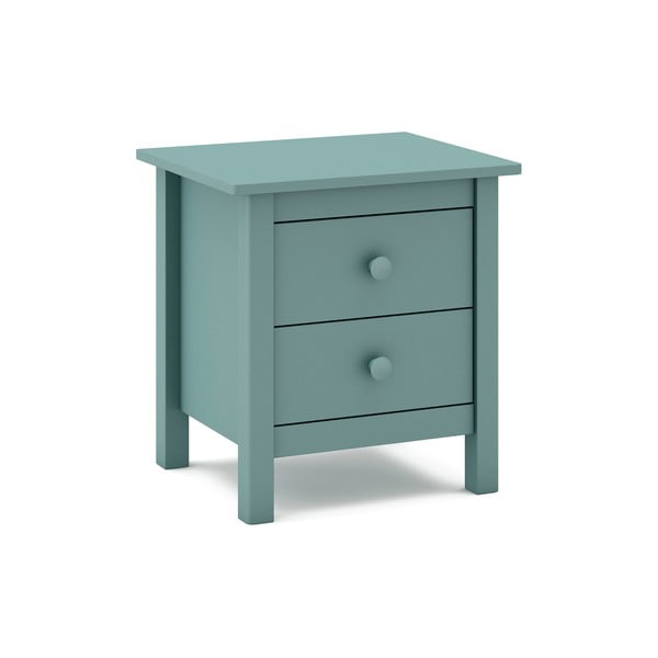 Detský nočný stolík z borovicového dreva v petrolejovomodrej farbe Max - Marckeric-image-2