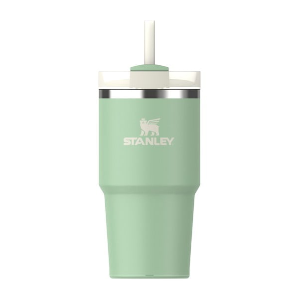 Šalviová zelená termoska so slamkou z nehrdzavejúcej ocele 600 ml Quencher H2.0 FlowState Tumbler Pistachio – Stanley