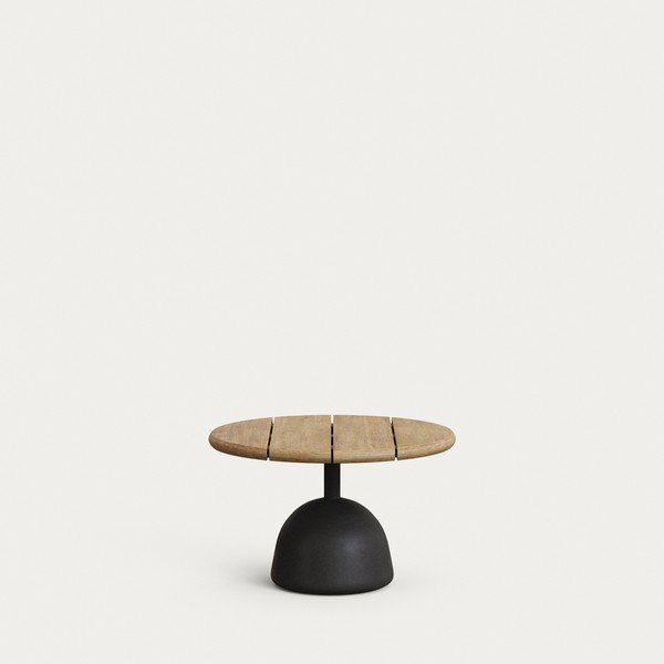 Okrúhly Záhradný konferenčný stolík s doskou z akácie ø 55 cm Saura – Kave Home-image-1