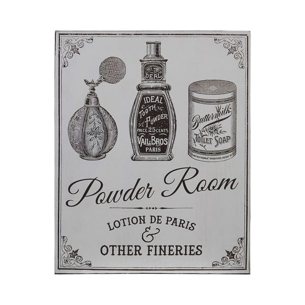 Obraz do kúpeľne Premier Housewares Powder Room, 20 × 25 cm