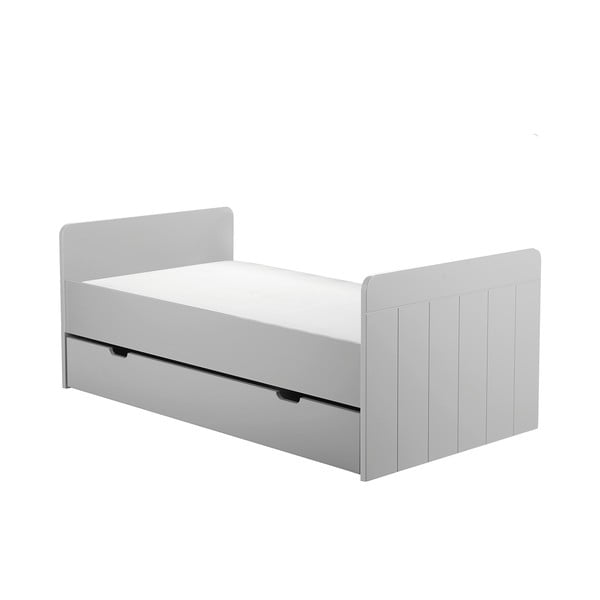 Sivá zásuvka pod detskú postieľku Pinio Calmo, 140 × 70 cm-image-1