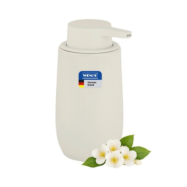 Krémovobiely plastový dávkovač mydla 400 ml Fablo – Wenko-image-3