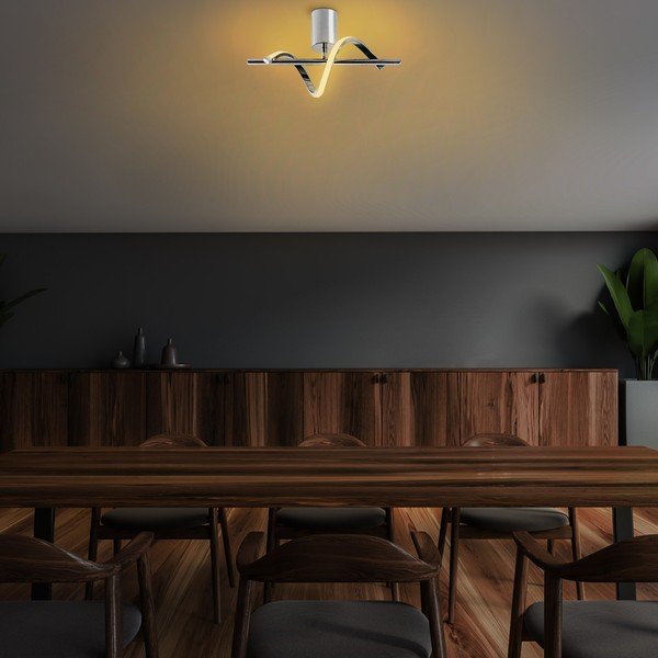 LED stropné svietidlo v striebornej farbe 7x41 cm Likma – Opviq lights-image-4