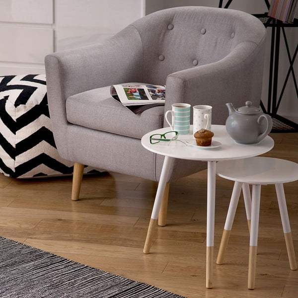 Okrúhle odkladacie stolíky v súprave 2 ks Viborg – Premier Housewares-image-1