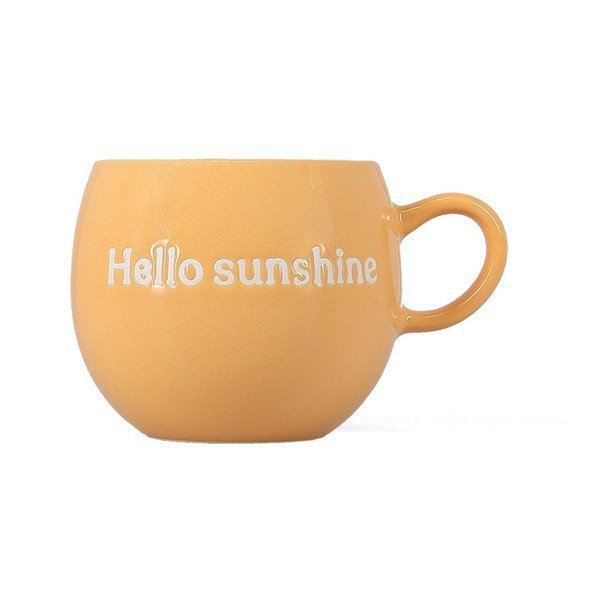 Oranžový kameninový hrnček 420 ml Muggies – Salt&Pepper