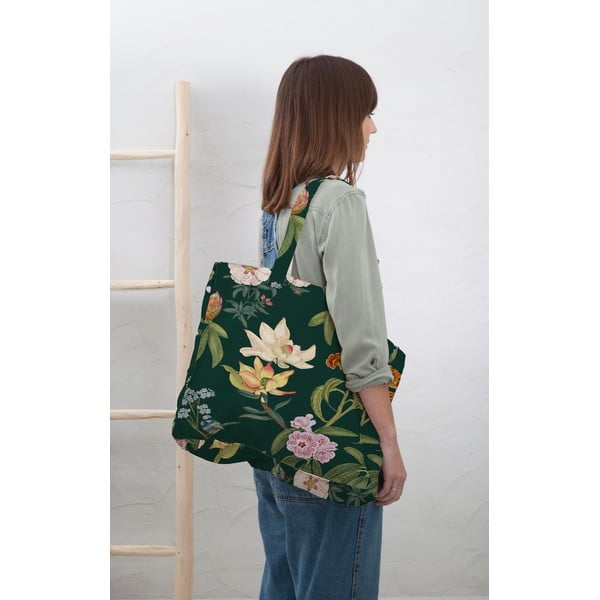 Ľanová nákupná taška Jara Green – Madre Selva-image-1