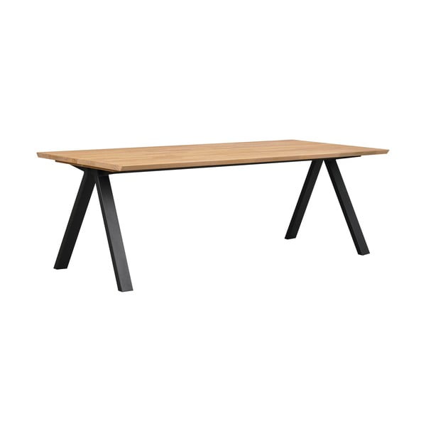 Rozkladací jedálenský stôl s doskou z dubového dreva 220x100 cm Carradale - Rowico-image-1