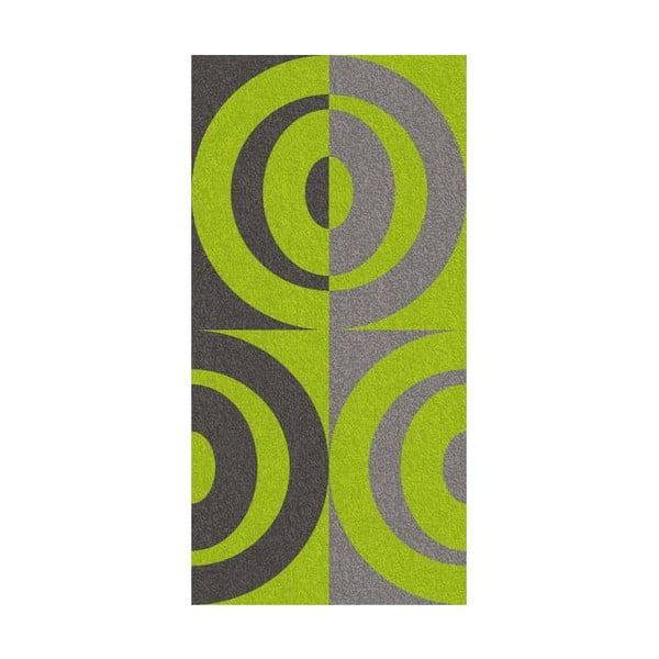 Osuška Ladessa, zelené kruhy, 70x140 cm