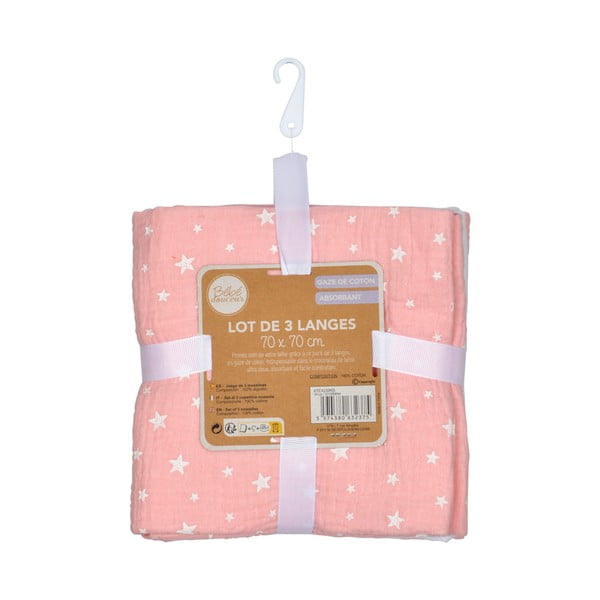 Mušelínové plienky 3 ks – Bébé Douceur-image-3