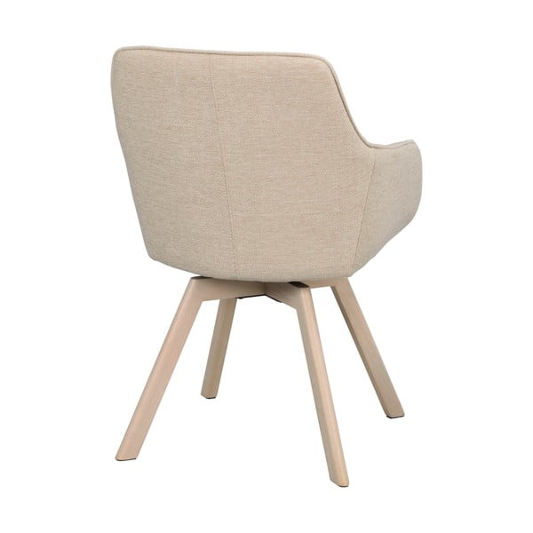 Béžové čalúnené jedálenské kreslá v súprave 2 ks Alison – Rowico-image-4