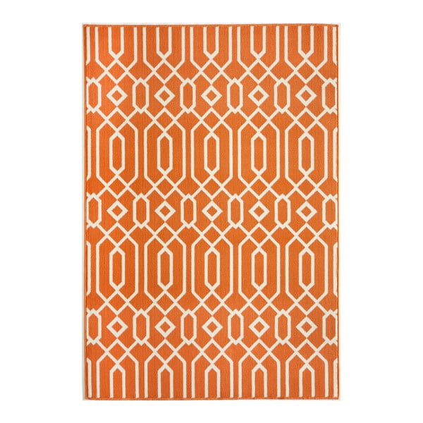 Oranžový koberec Nourison Baja Talara, 229 × 160 cm