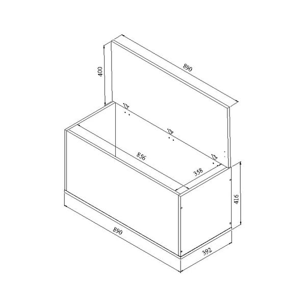 Hnedá úložná truhlica Symbiosis Knight-image-2