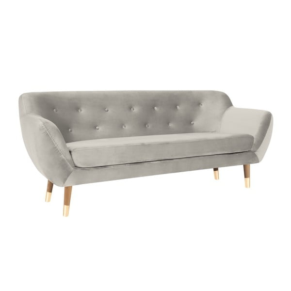 Krémovobiela dvojmiestna pohovka Mazzini Sofas Amelie-image-1