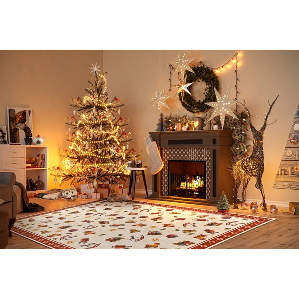 Červený koberec s vianočným motívom 160x230 cm Red Christmas – Villeroy&Boch-image-1
