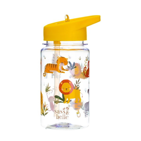 Detská fľaša na vodu so slamkou Sass & Belle Drink Up Safari, 400 ml-image-3